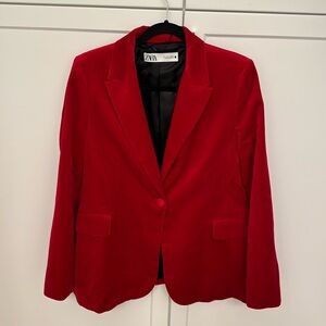 ZARA VELVET BLAZER
